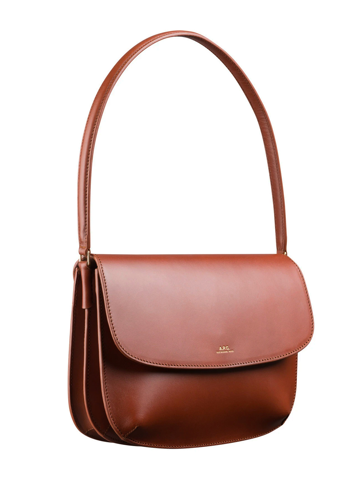 Apc Sarah Shoulder Bag One Size Hazelnut In White