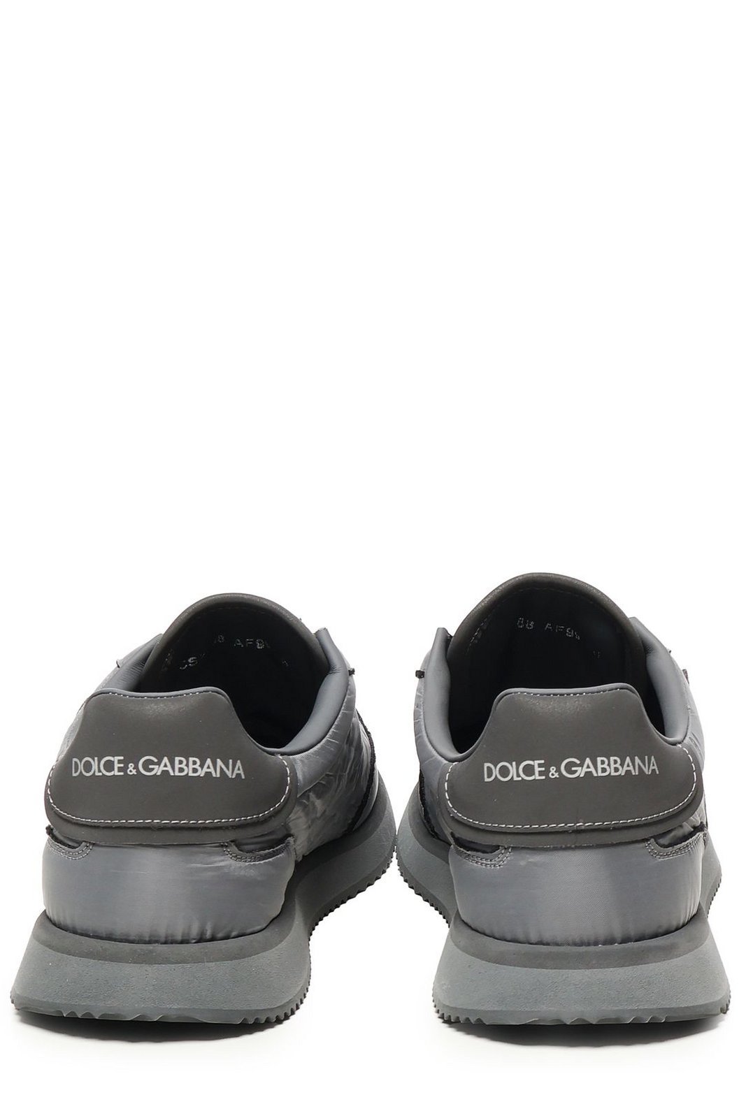 Dolce & Gabbana Cushion Nylon Sneakers Rubber Sole In Gray