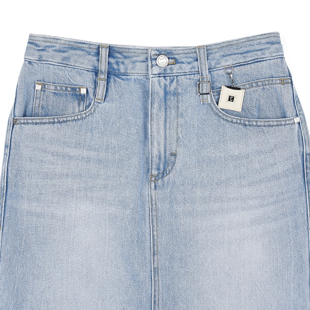 WOOYOUNGMI MULTI-POCKET DENIM SKIRT 