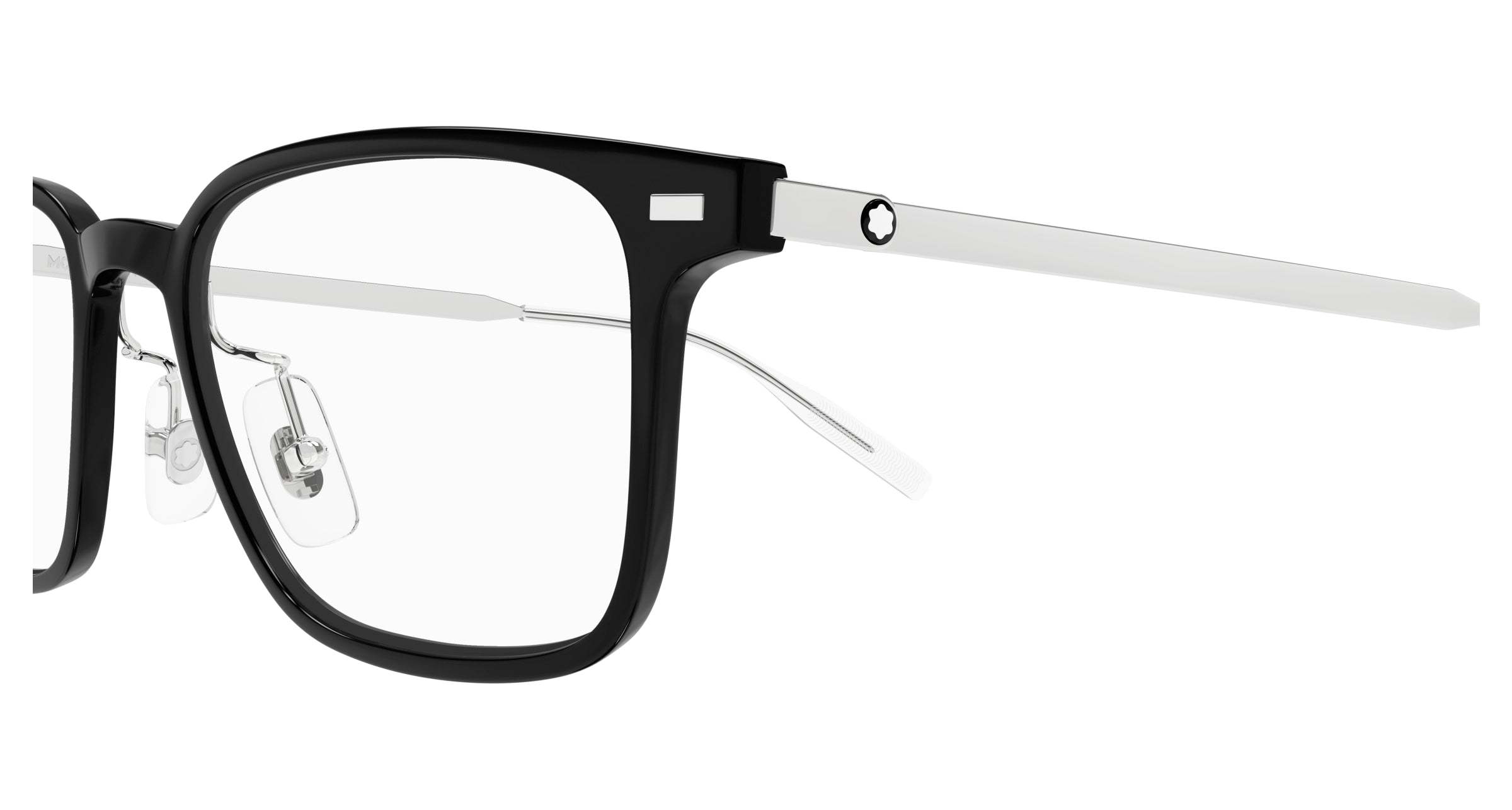 Montblanc Eyewear Rectangle Frame Glasses In Black
