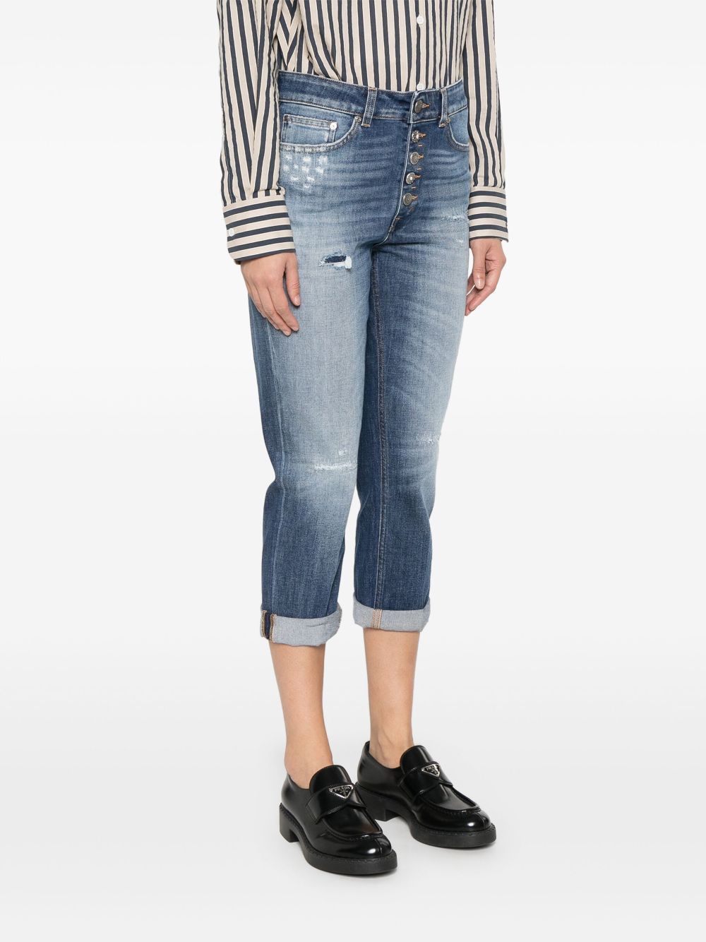 Dondup Koons Gioiello Jeans In Blue Denim In Blue