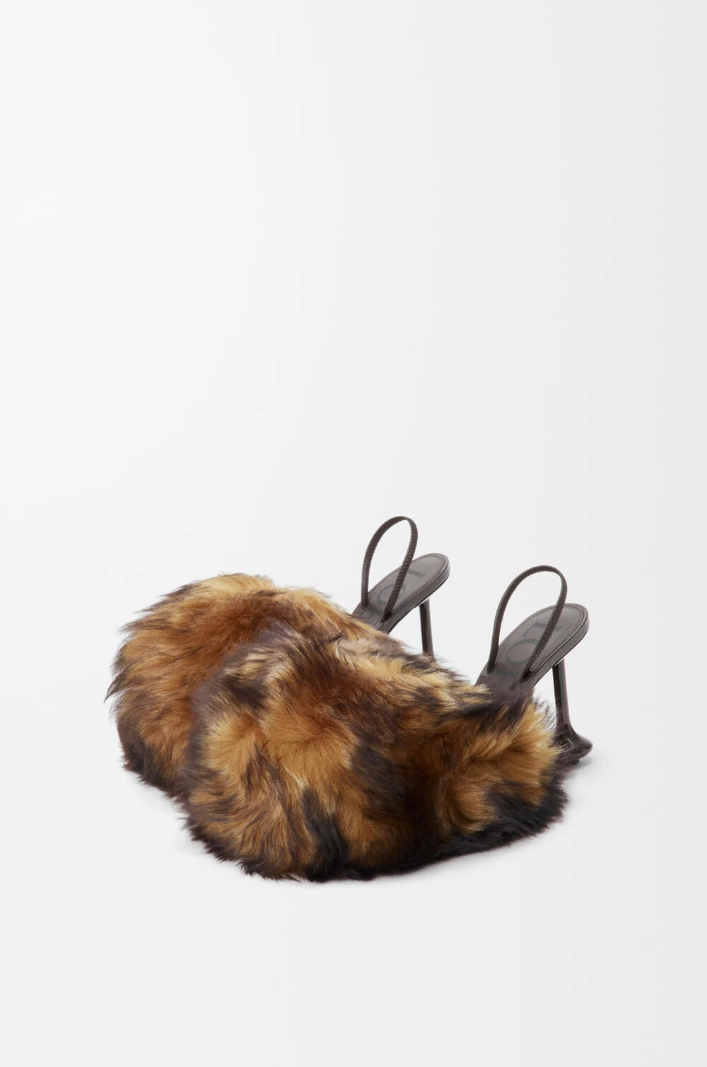 Loewe Slingback High-heeled Sandals In Brown
