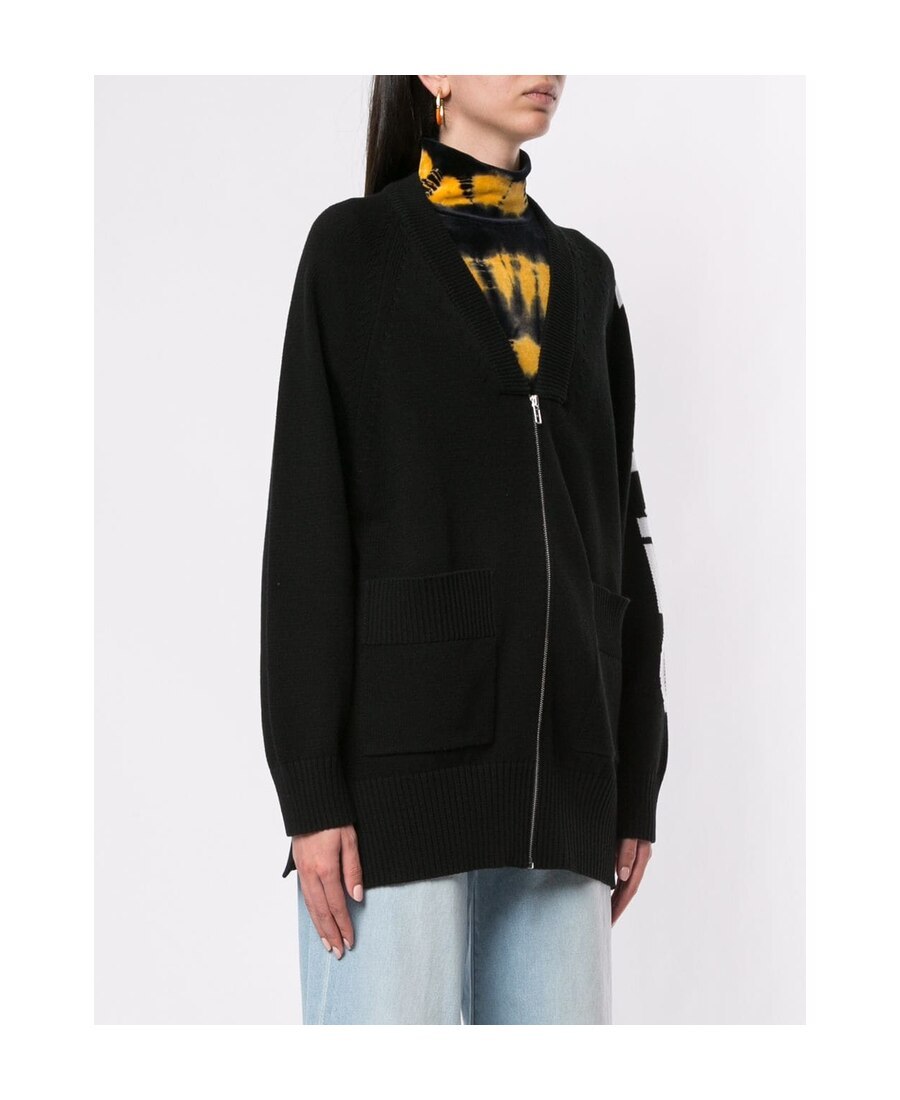 Kenzo Black Logo Zipper Casual Jacket In Black