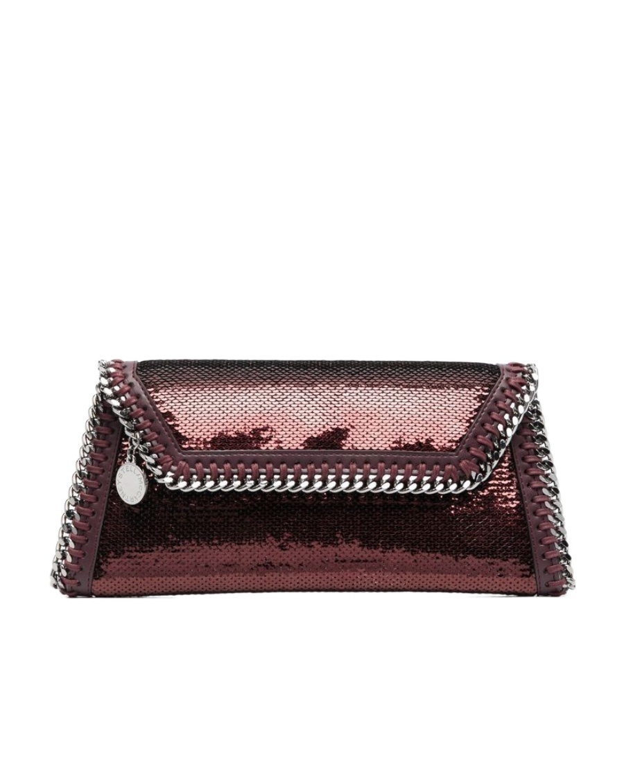 Stella Mccartney Logo Clutch In Multicolor