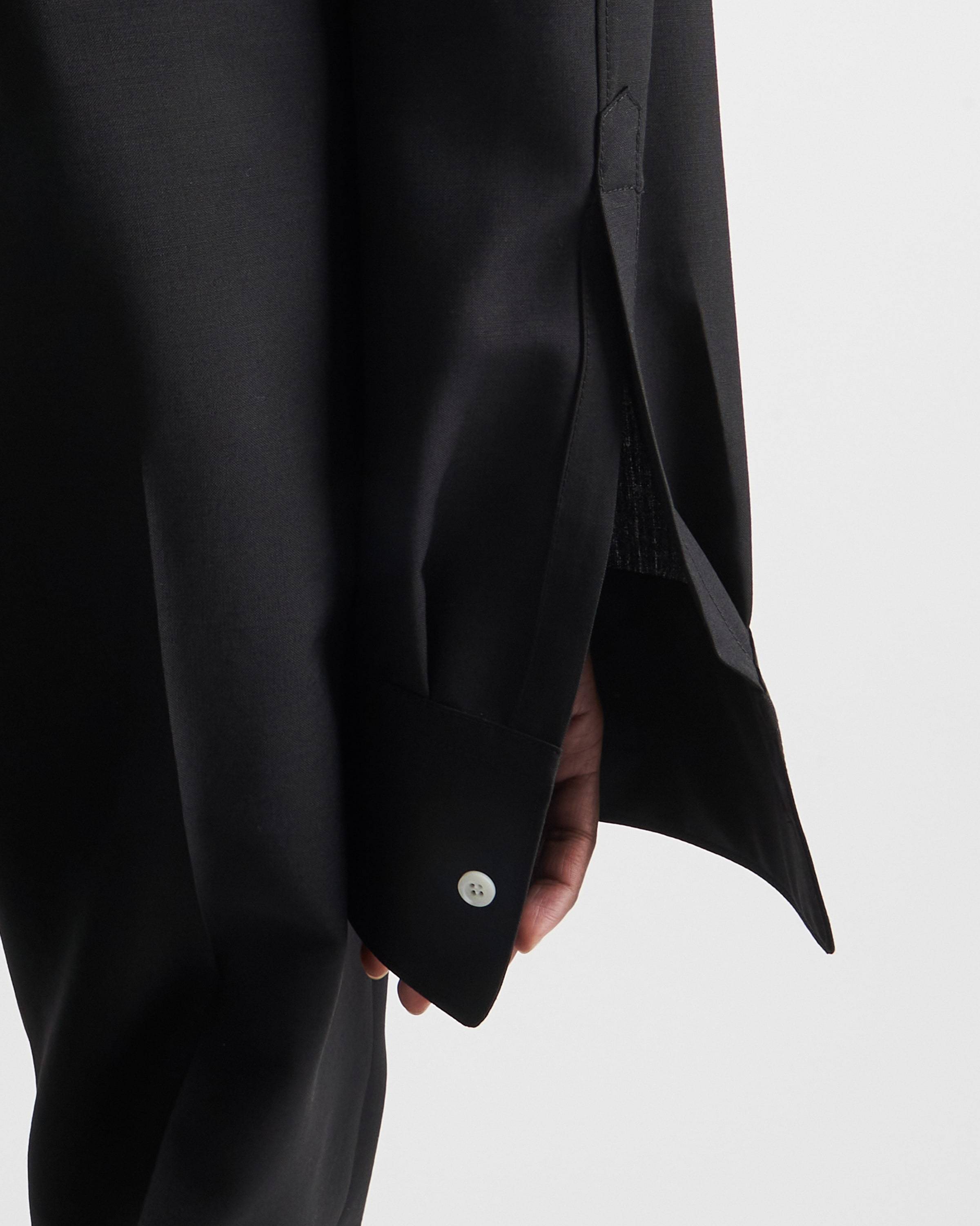 Prada Einreihige Jacke Aus Leichtem Mohair In Black