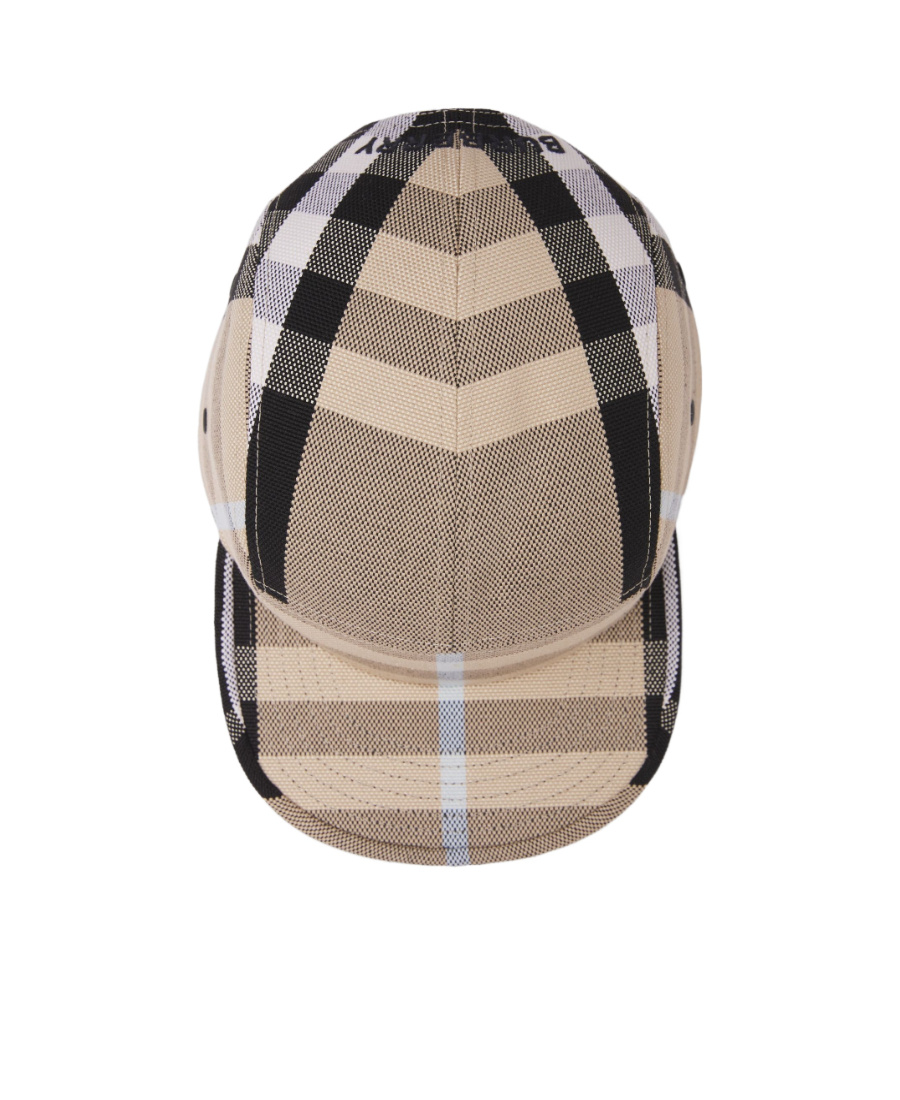 Burberry Check-print Canvas Cap In Brown