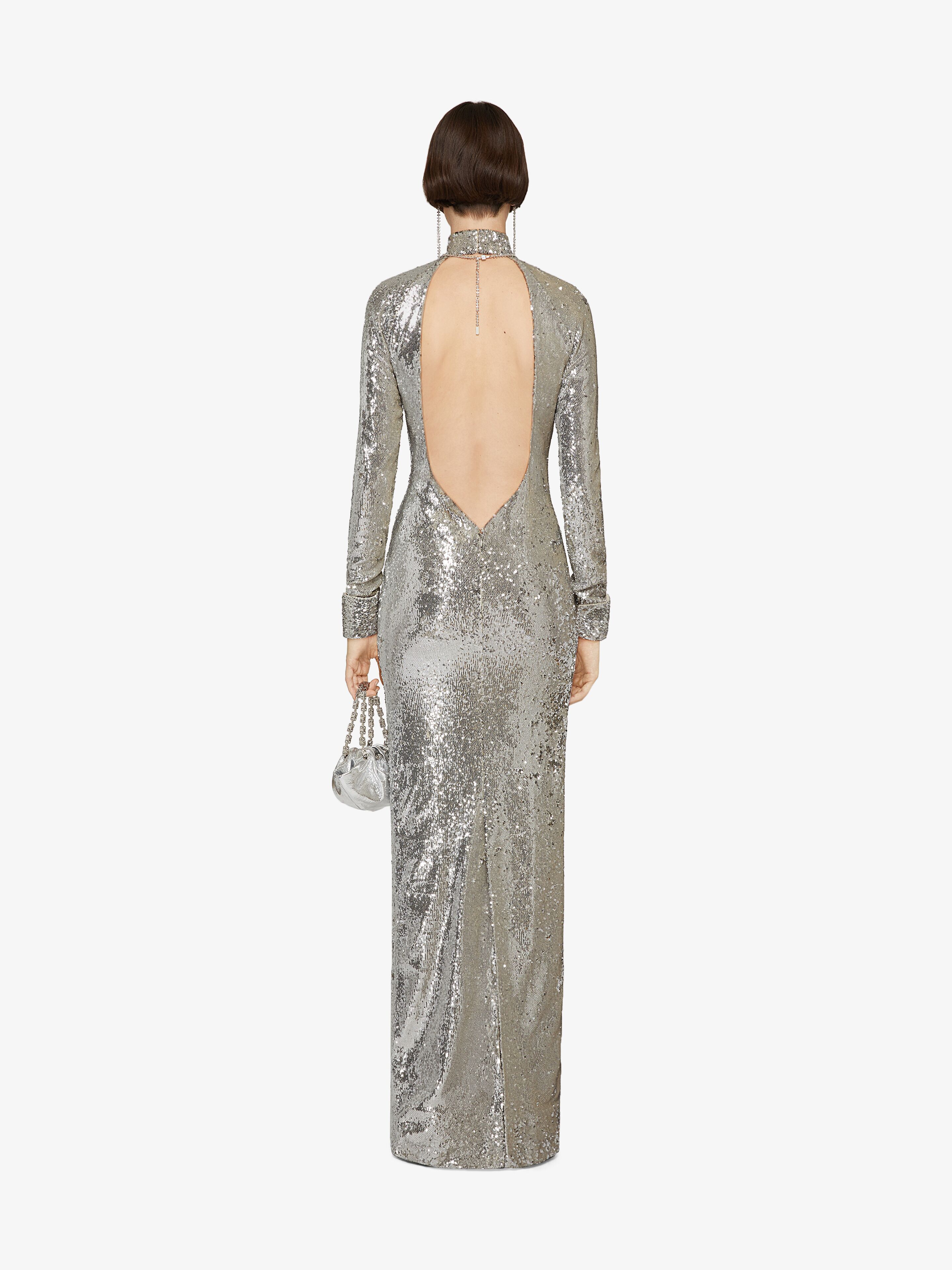 Givenchy Bare-back Embroidered Dress In White