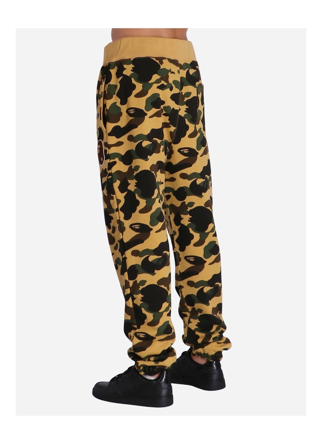 A Bathing Ape Elastic Waistband Sweatpants In Black