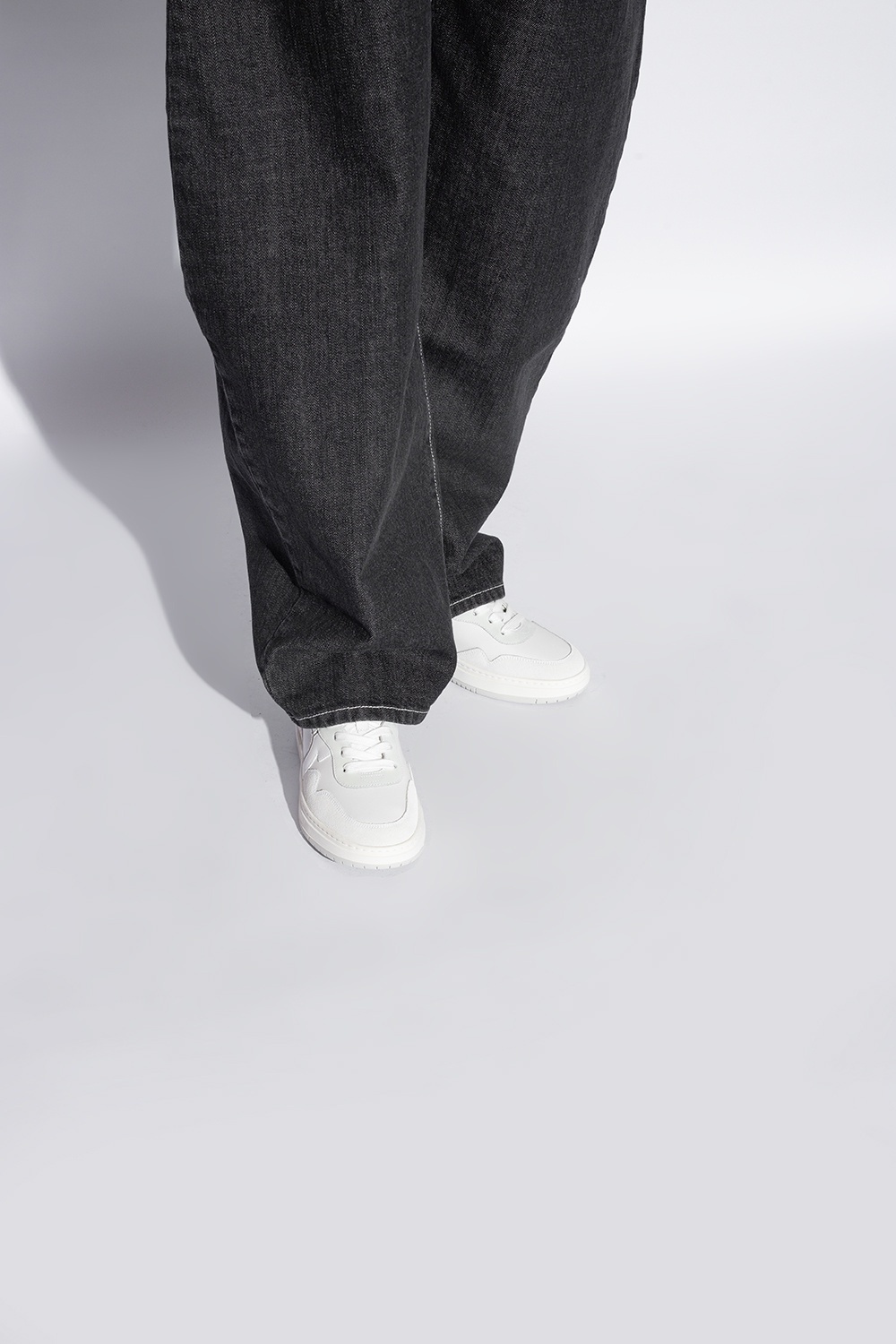 Ferragamo Gancini Low-top Sneakers In White
