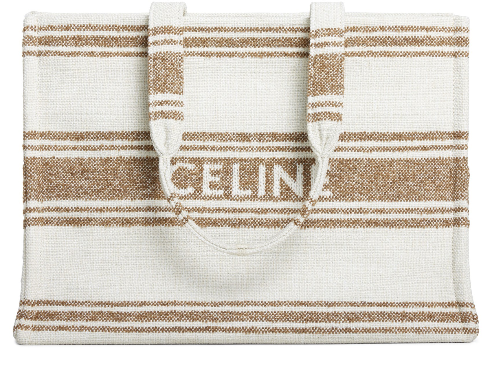 Celine Logo Handbag In White