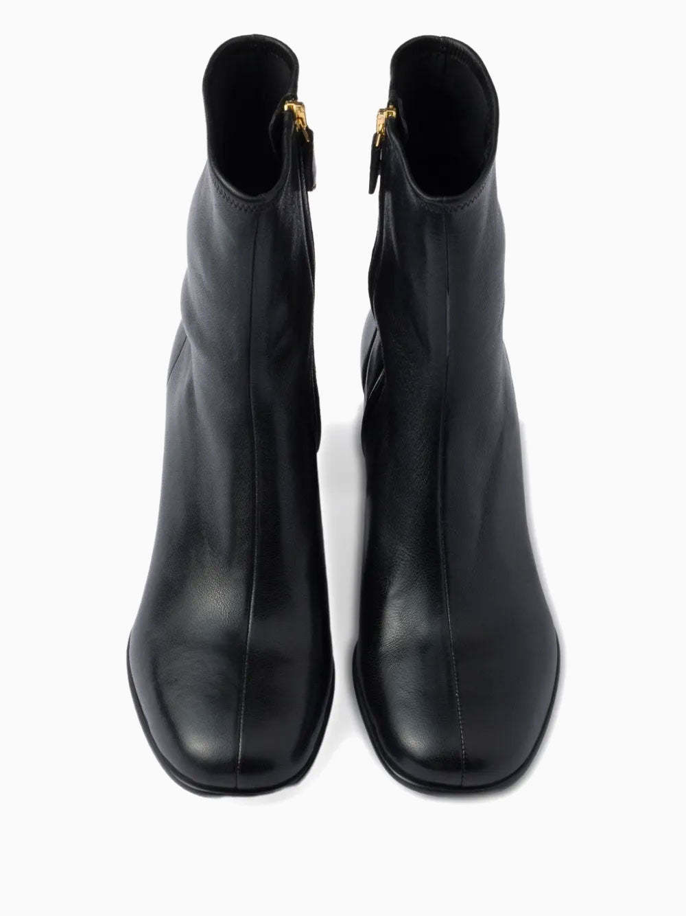 Prada 55mm Leather Zip-fastening Block-heel Boots In Multi