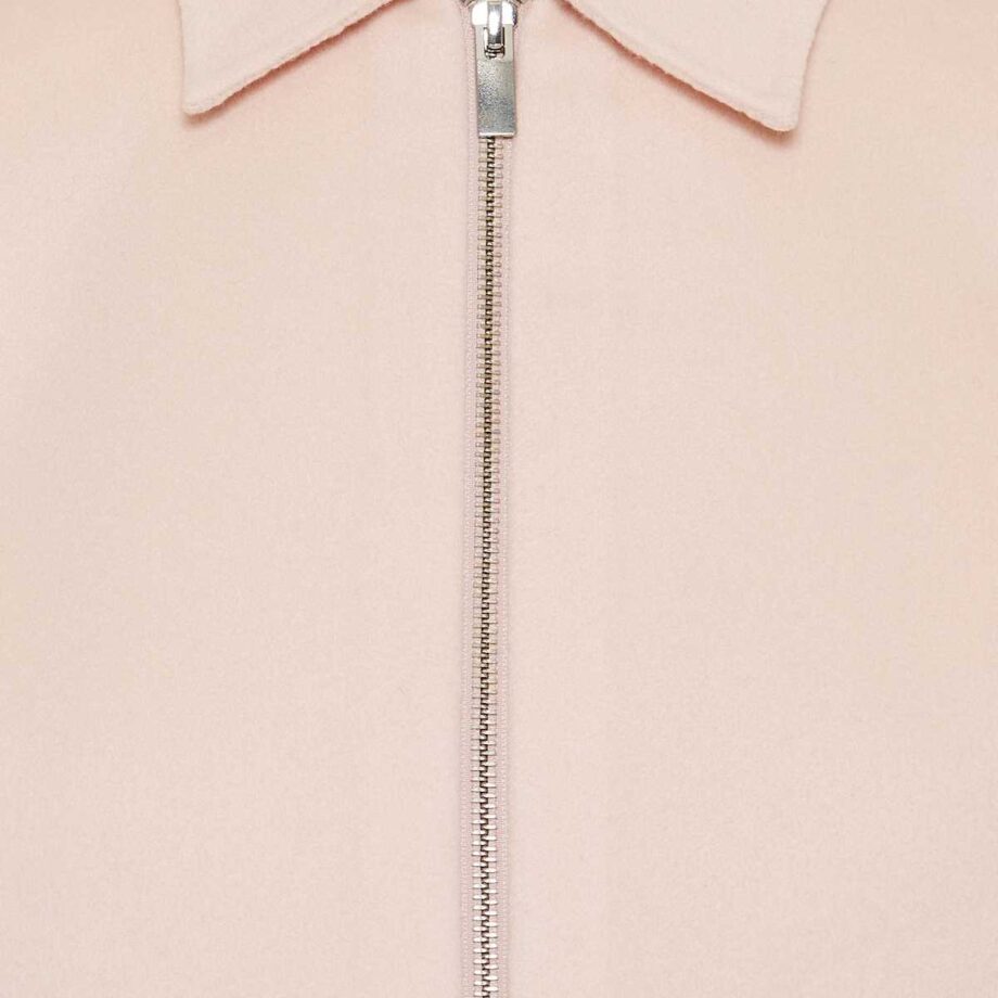 Theory Blouson Jacket In Double-face Wool-cashmere In Nude