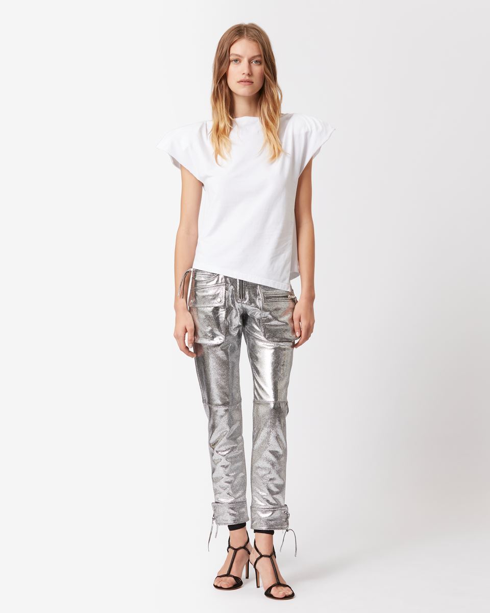 Isabel Marant Sebani Organic Cotton T Shirt In White