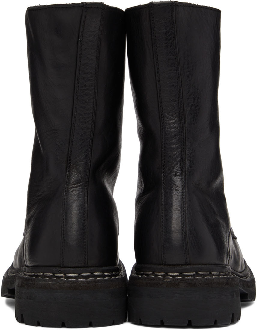 Guidi Gr05 V Laced Boots In Black