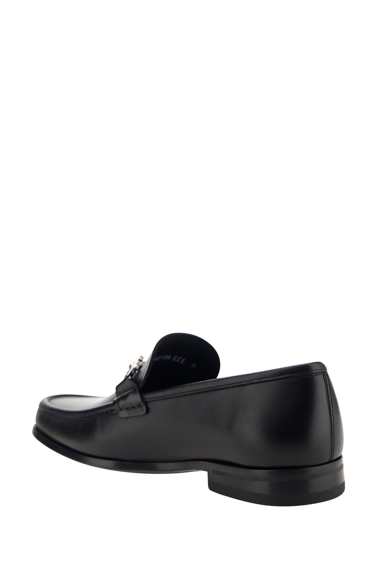 Ferragamo Gancini Ornament Loafers In Calf Leather In Black
