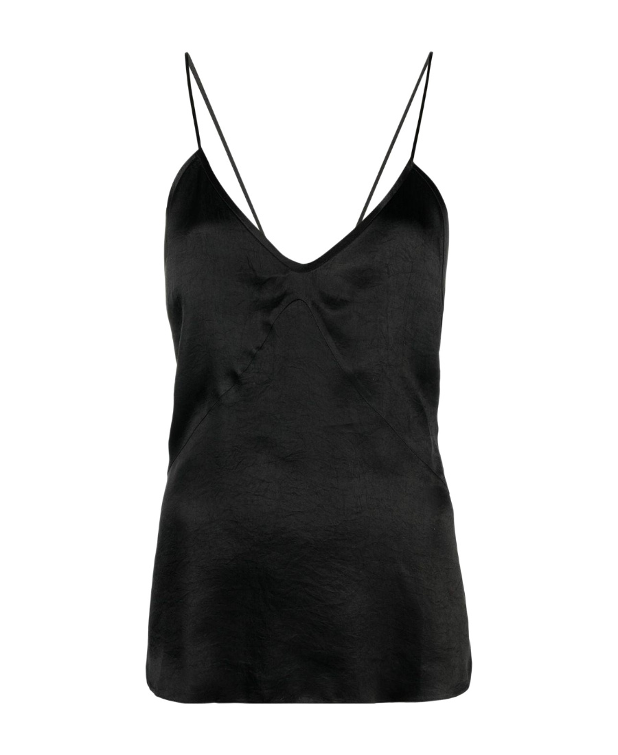 Dsquared2 Satin-effect Camisole Top In Black