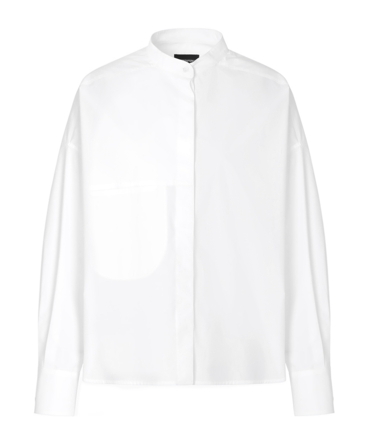 Shop Emporio Armani Cotton Shirt In White