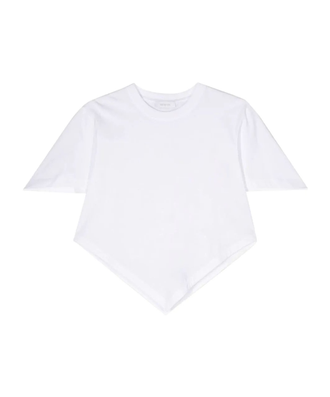 RABANNE V-SHAPED COTTON T-SHIRT