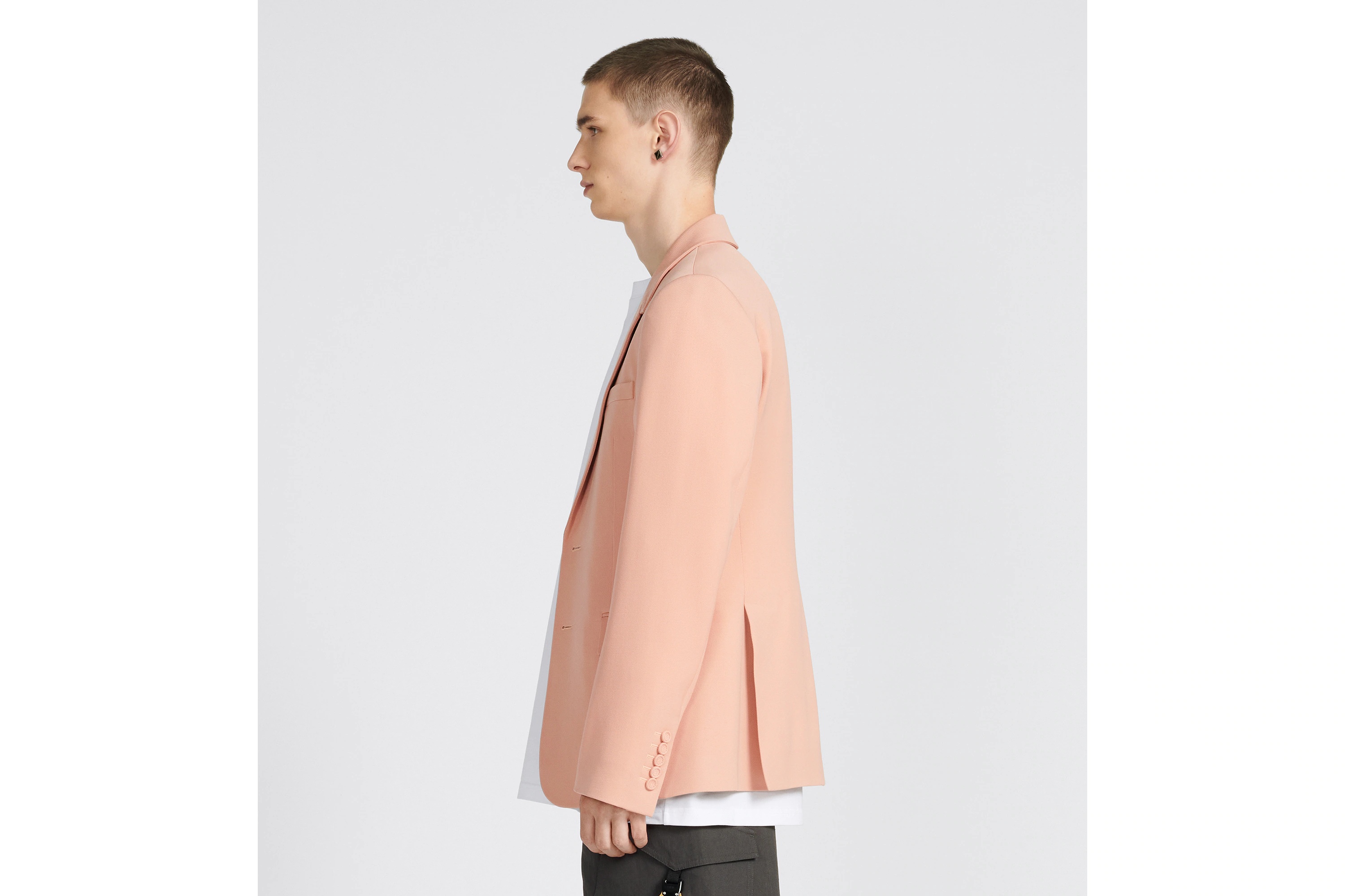 Dior Single-breasted Suit Jacket In Nude