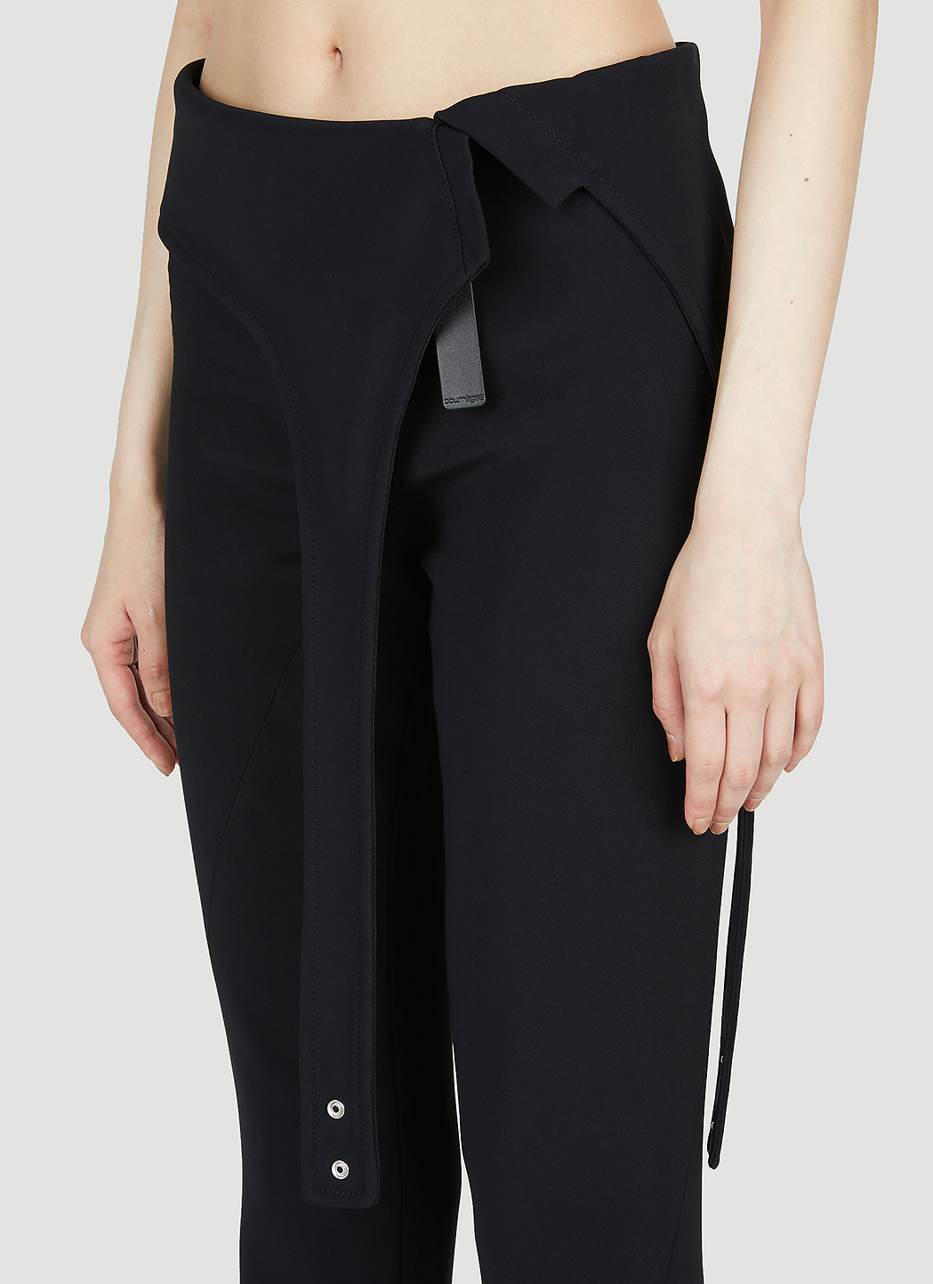 Shop Courrèges Diving Trousers In Black