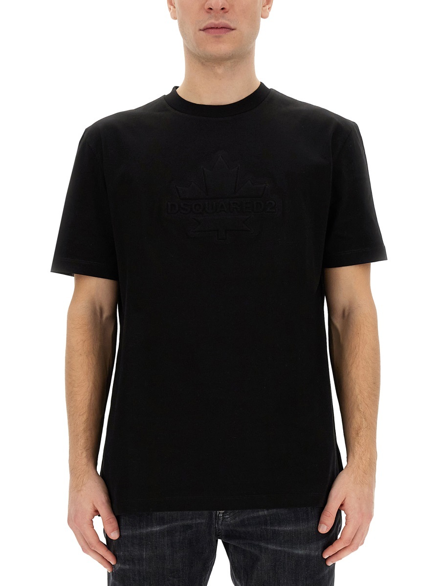 Dsquared2 Regular Fit Black T-shirt In Black
