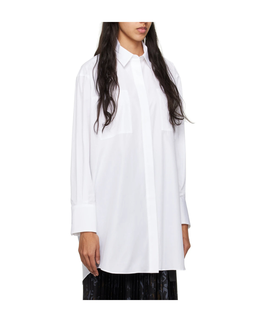 Shop Sacai Long-sleeved Shirt In White