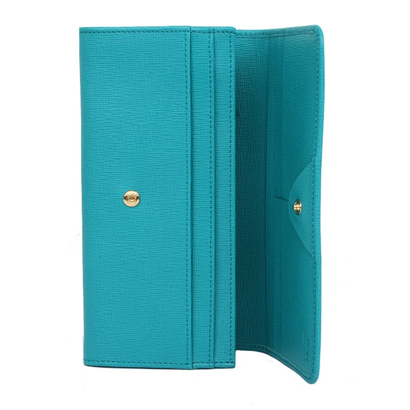 Fendi Long Purse In Green