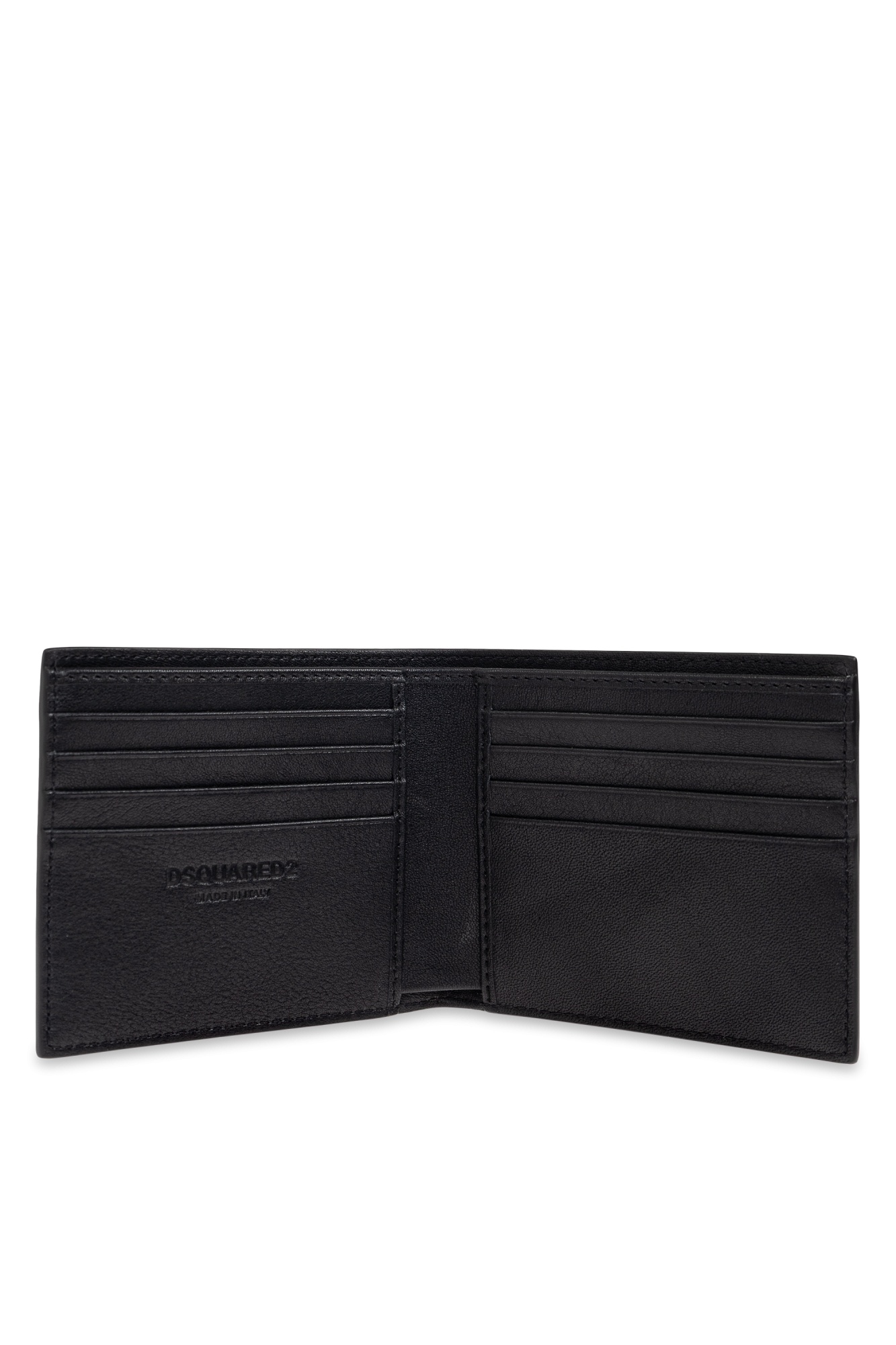 Dsquared2 Leather Wallet In Black