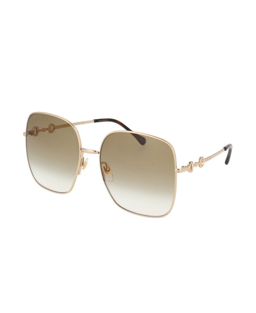 Gucci Square Frame Sunglasses In Nude