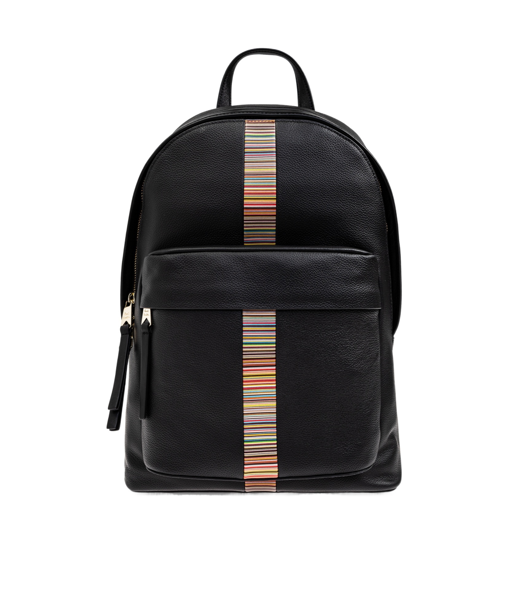 Paul Smith Backpack Striped Detail Adjustable Straps In Black