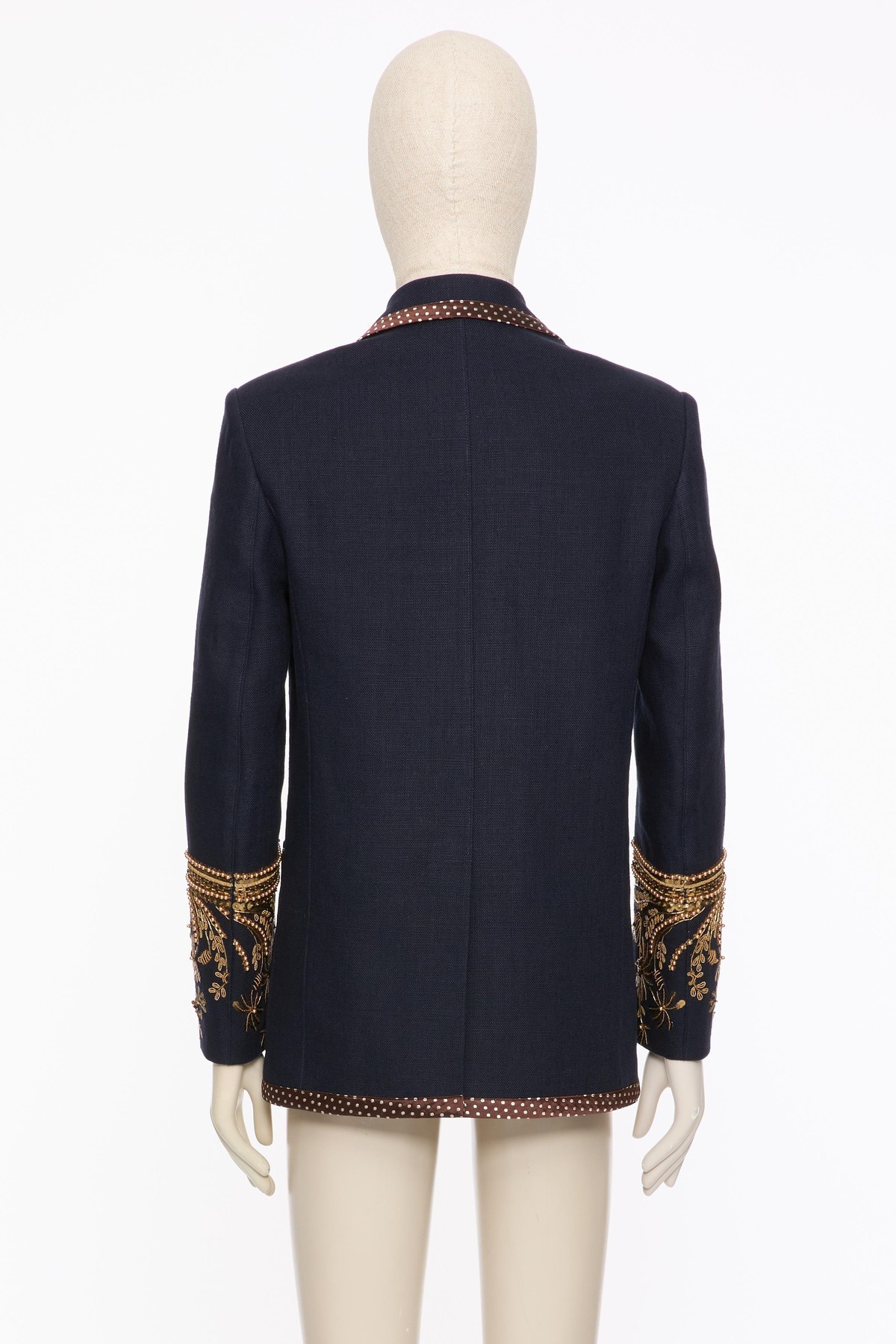 Valentino Long-sleeved Suit Jacket In Black