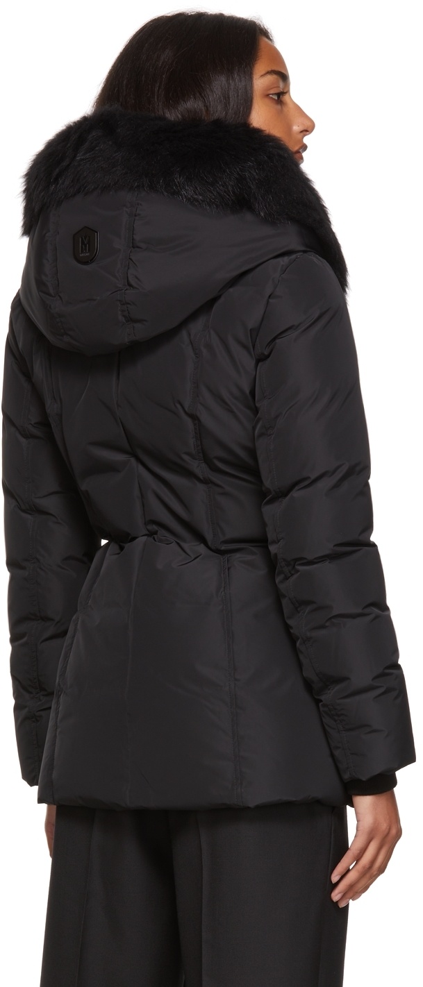 Mackage Black Polyester Adali Down Jacket In Black