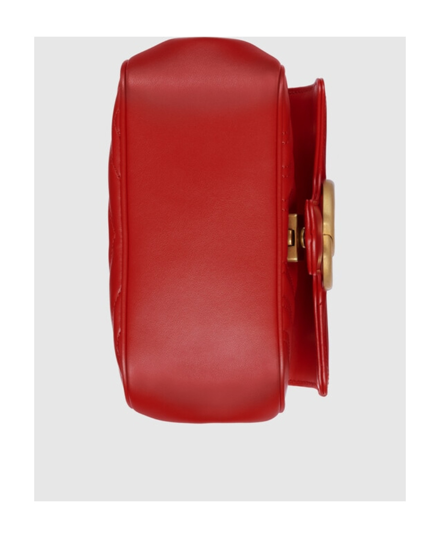 Gucci Mini Gg Marmont Shoulder Bag In Red