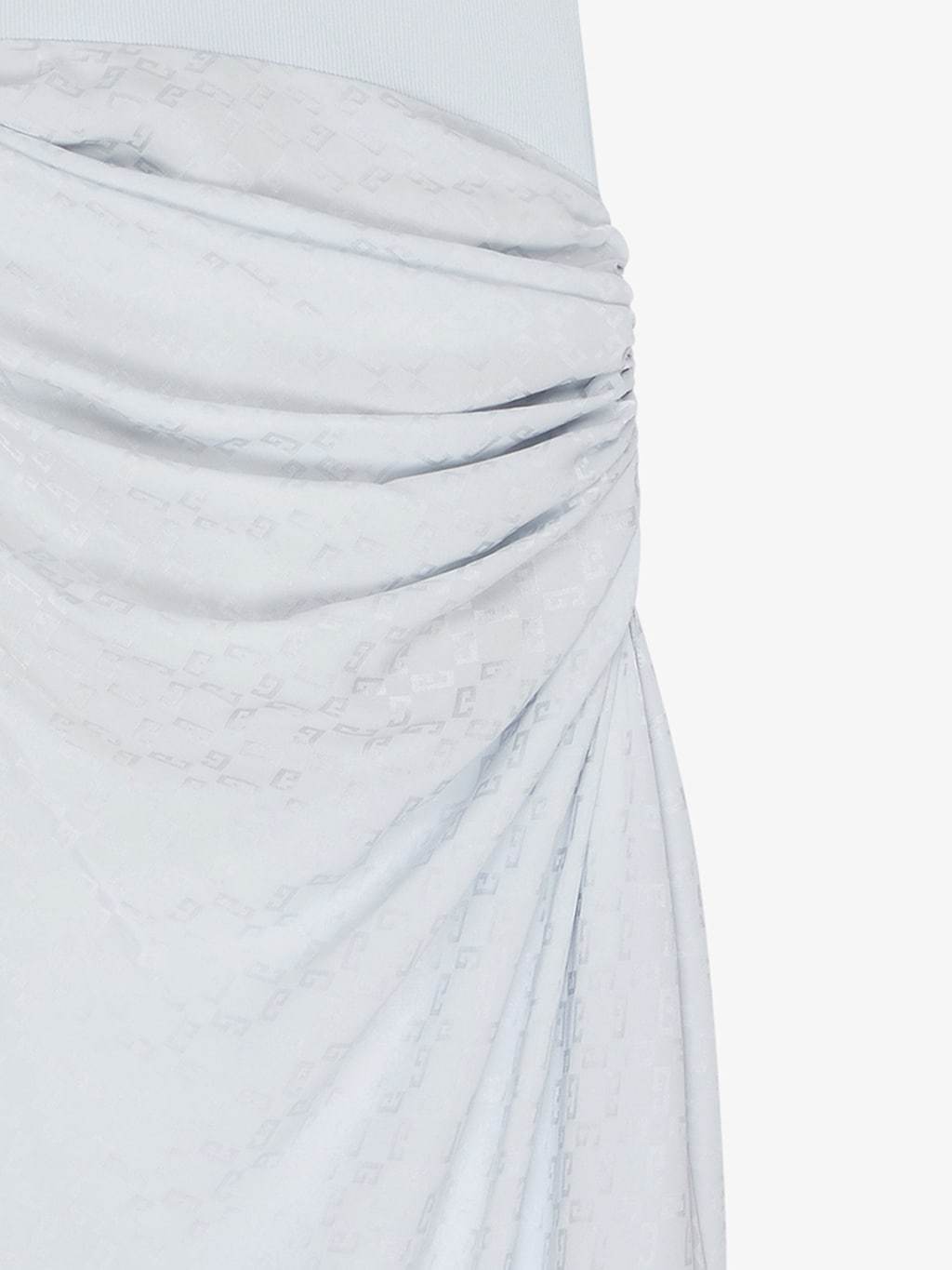 Givenchy Draped Dress In Light Blue