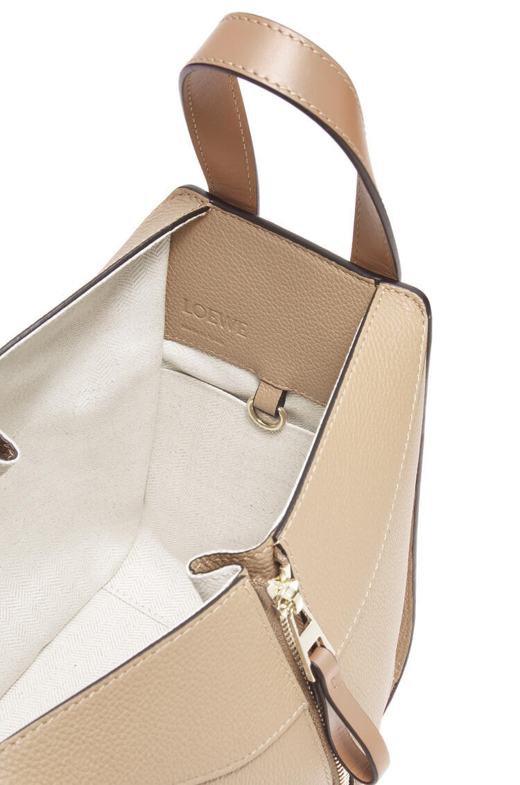 Loewe Hammock Grained Tote Bag In Nude