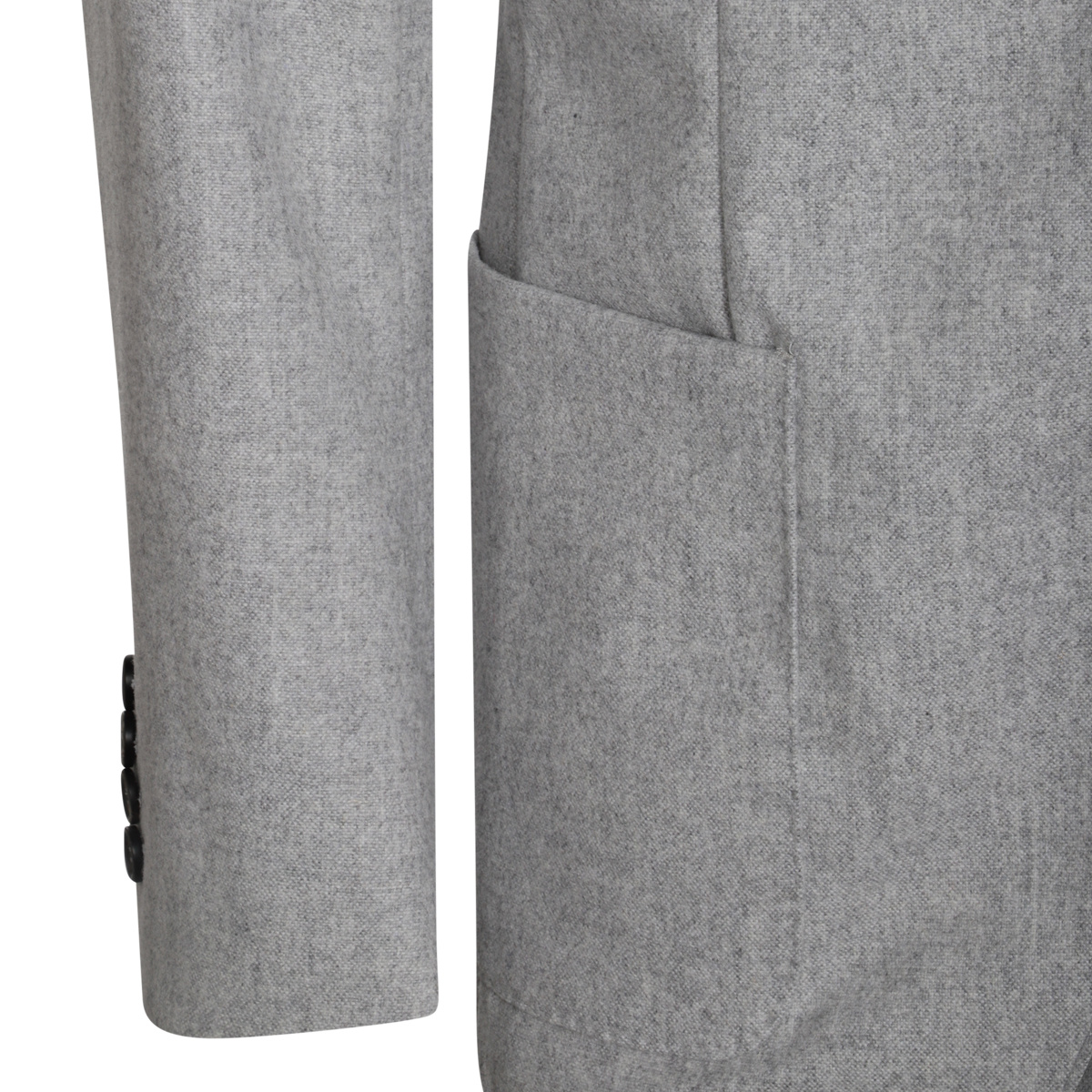 Eleventy Flannel Slim Fit Sport Coat With Removable Full Zip Hoodie In Gray