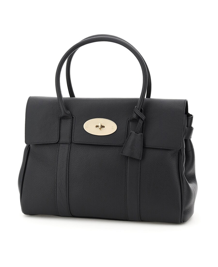 Mulberry Structured Silhouette Top Handle Gold-tone Hardware In Black