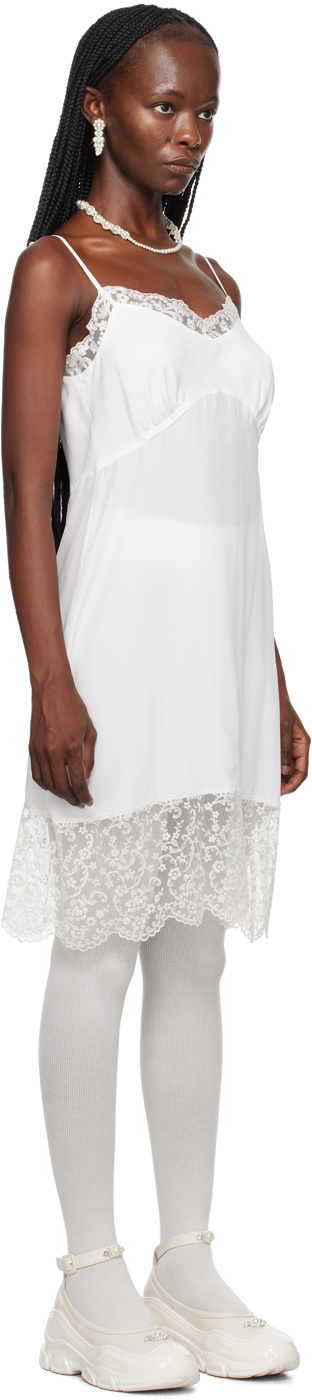 Simone Rocha A Medium-length Lace Dress In White