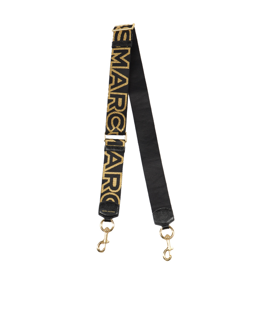 Marc Jacobs Logo-detail Adjustable Shoulder Strap In Black