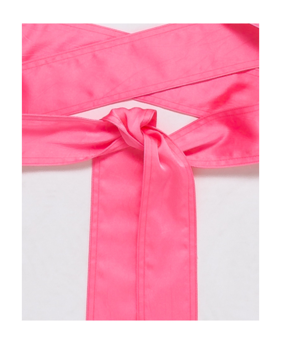 Palm Angels Crossover-strap Satin Top In Pink