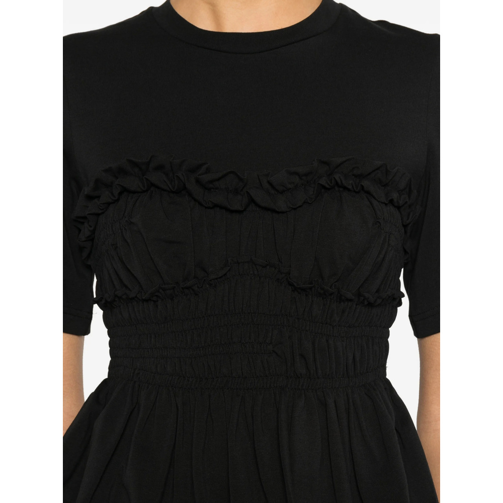 Cecilie Bahnsen Short-sleesleeved T-shirt In Black