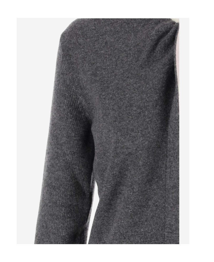 Fendi Cashmere Wool Cardigan With Long Sleeves In Black