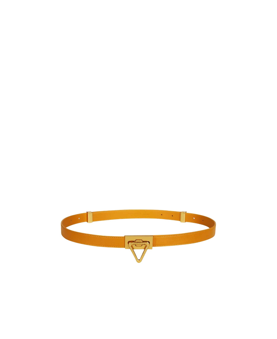 Bottega Veneta Snap Belt In Orange