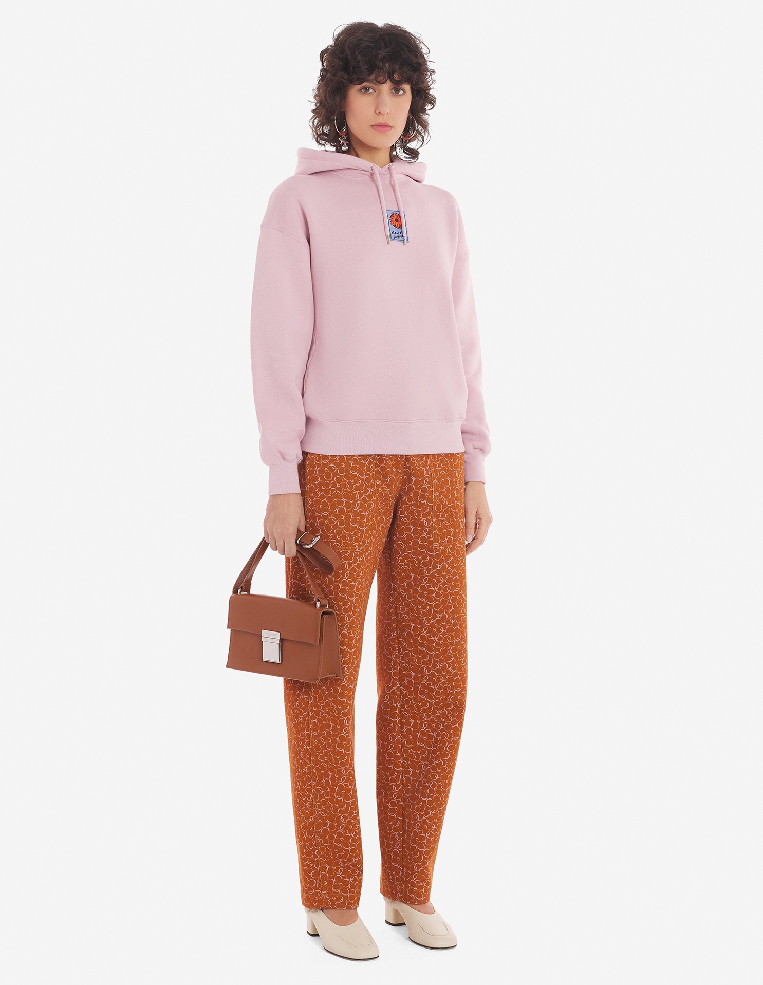 MAISON KITSUNÉ LONG SLEEVED HOODED HOODED SWEATER 
