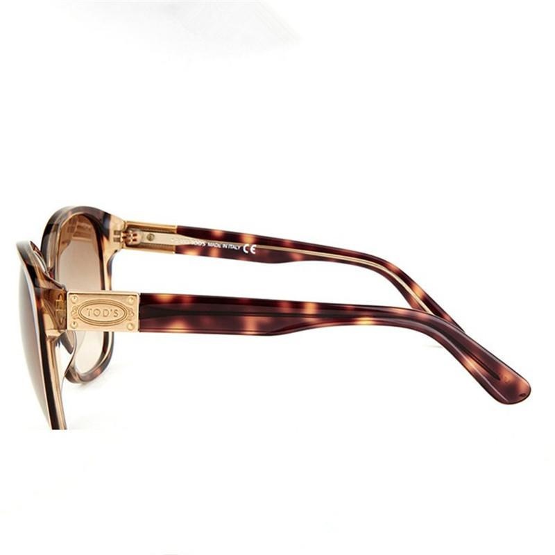 Tod's Round Sunglasses In Nude