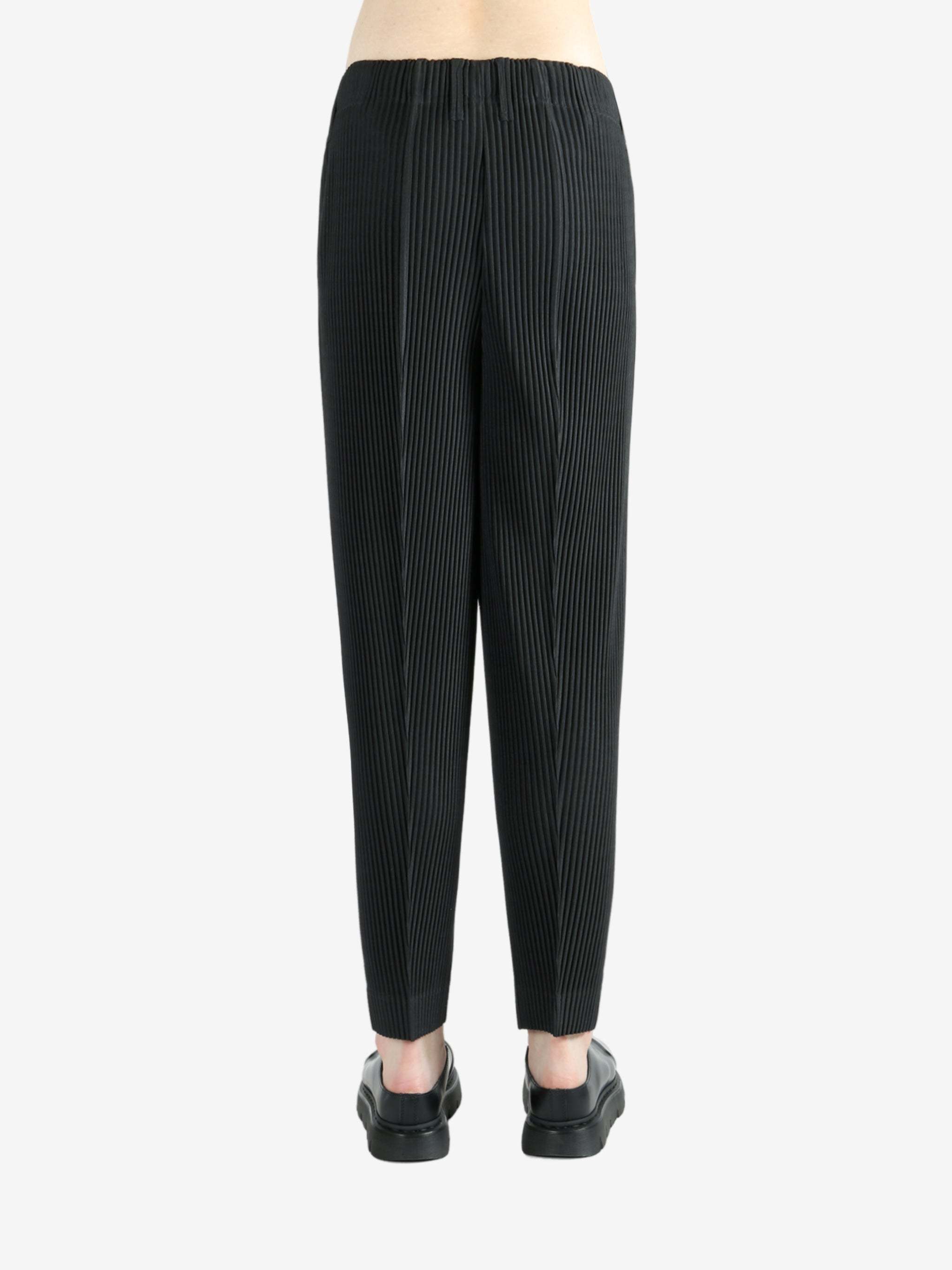 Issey Miyake Black Basics Trousers In Black