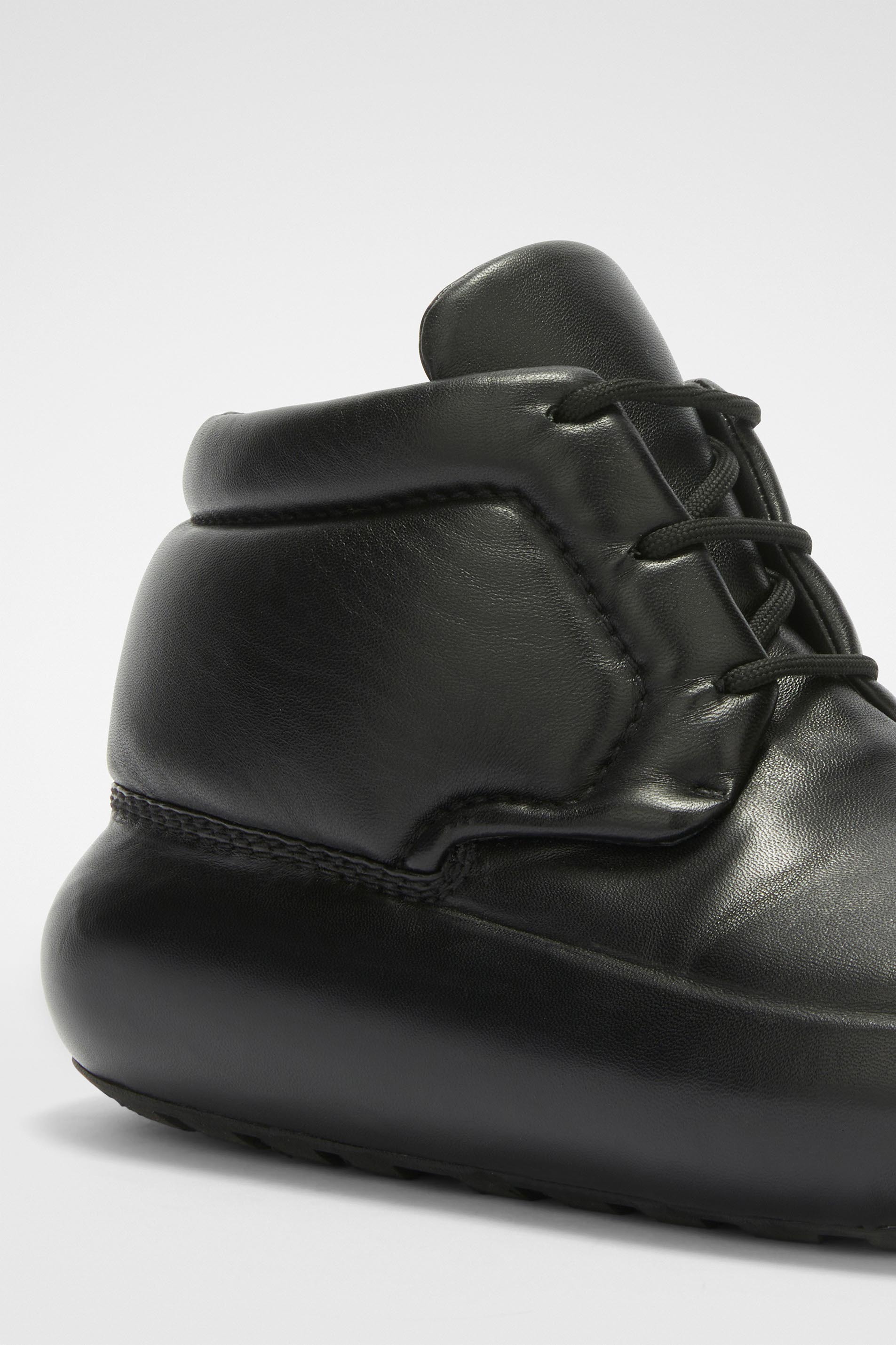 Jil Sander Chunky-sole Leather Ankle Boots In Black