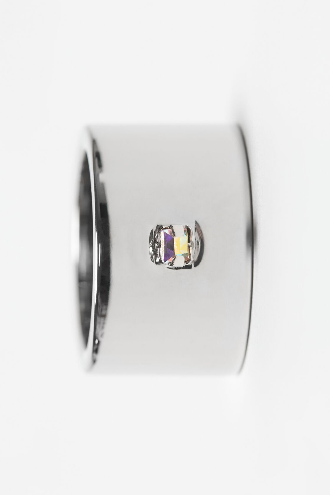 Acne Studios Crystal Ring In White
