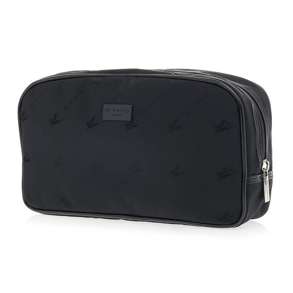 Etro Zipper Clutch In Black