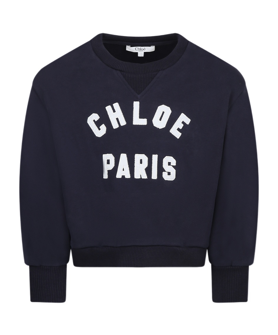 Chloé Logo-embroidered Sweatshirt In Black